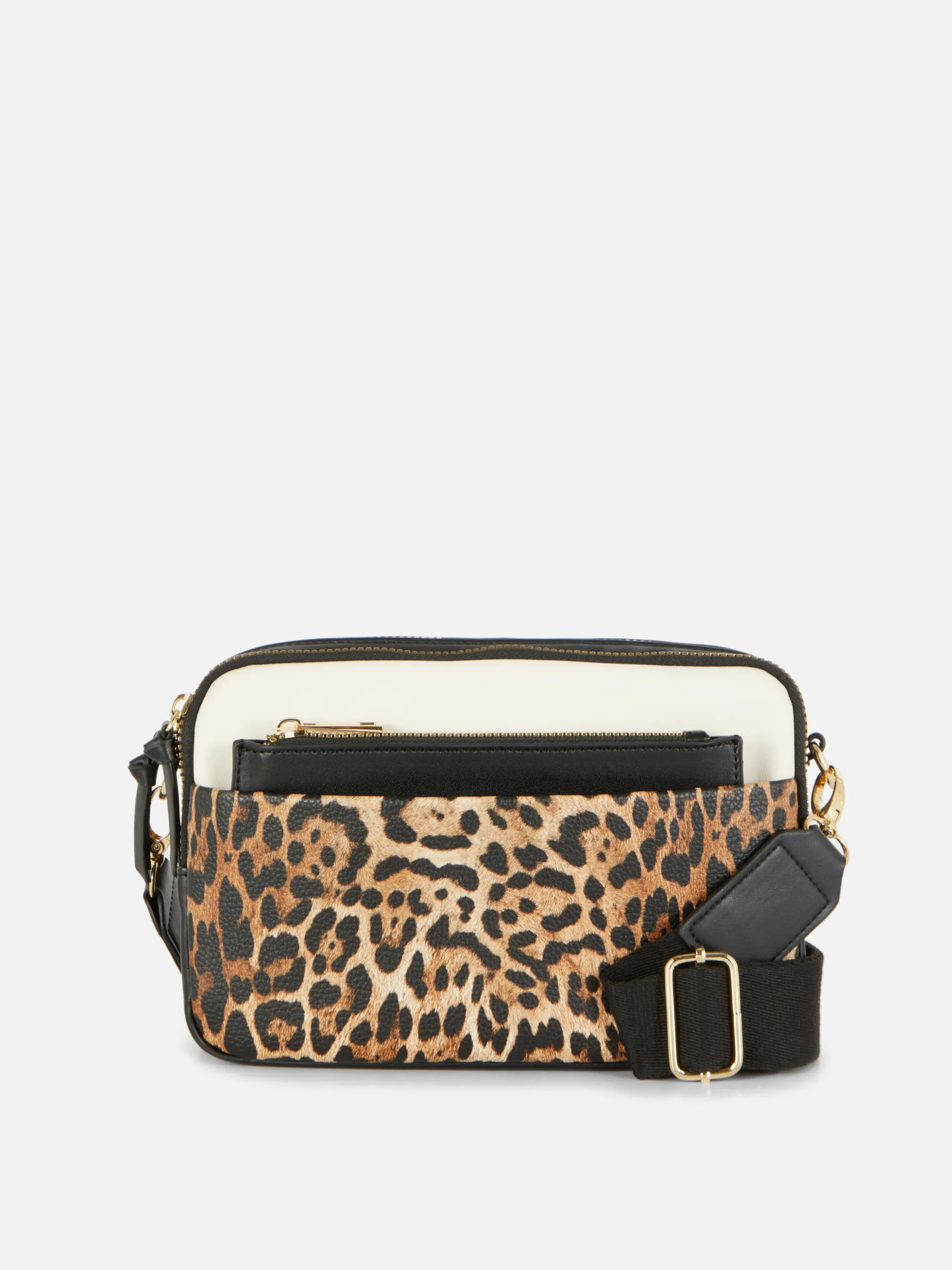 Sac Bandoulière (petit) à Double Zip En Faux Crocodile