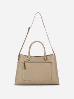 Sac Fourre-tout En Simili Cuir à Poche Zippée