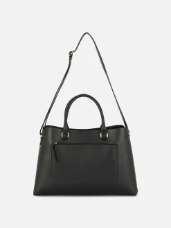 Sac Fourre-tout En Simili Cuir à Poche Zippée