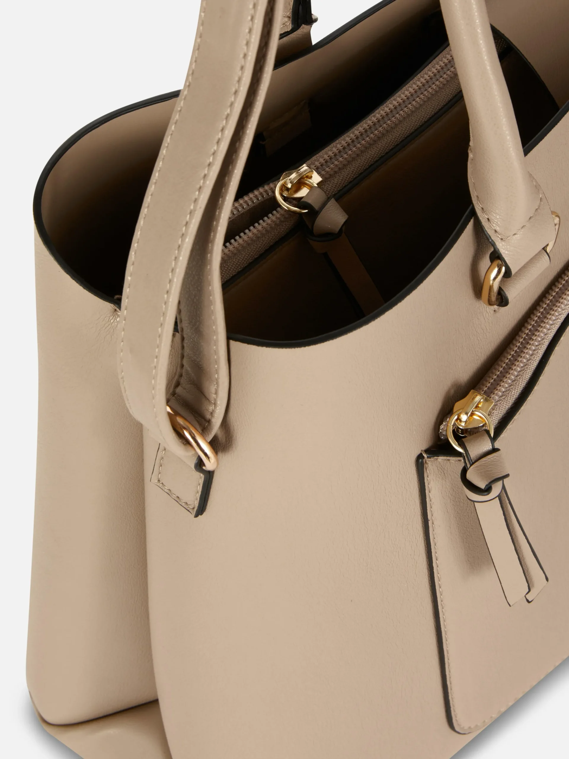 Sac Fourre-tout En Simili Cuir à Poche Zippée
