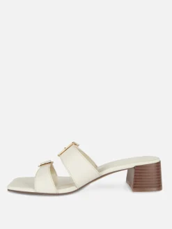 Sandales à Talon Bloc Avec Boucles