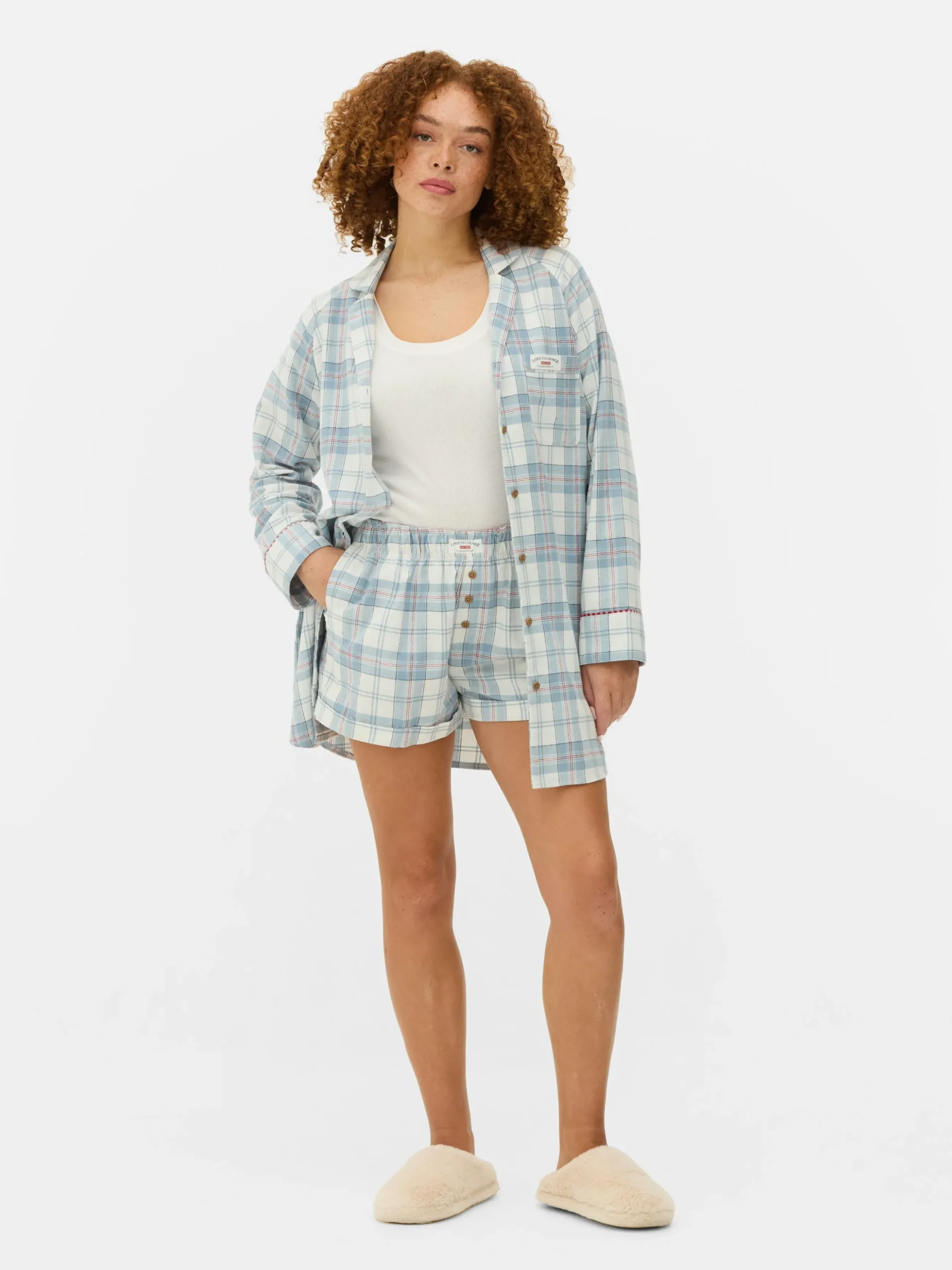Short De Pyjama En Flanelle à Carreaux