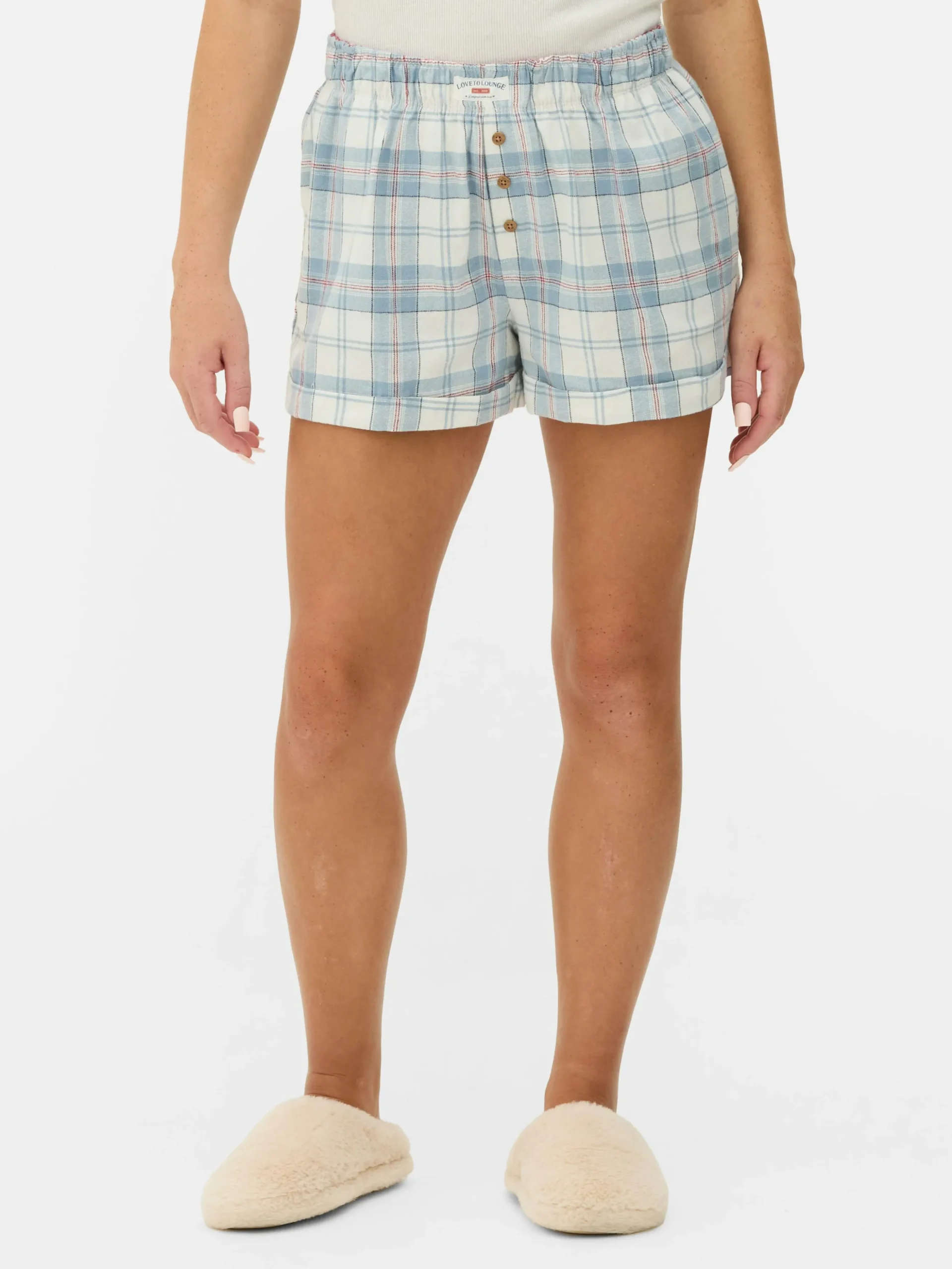 Short De Pyjama En Flanelle à Carreaux
