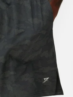 Short De Sport à Motifs Réfléchissants