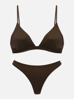 Soutien-gorge Triangle Et String En Microfibre