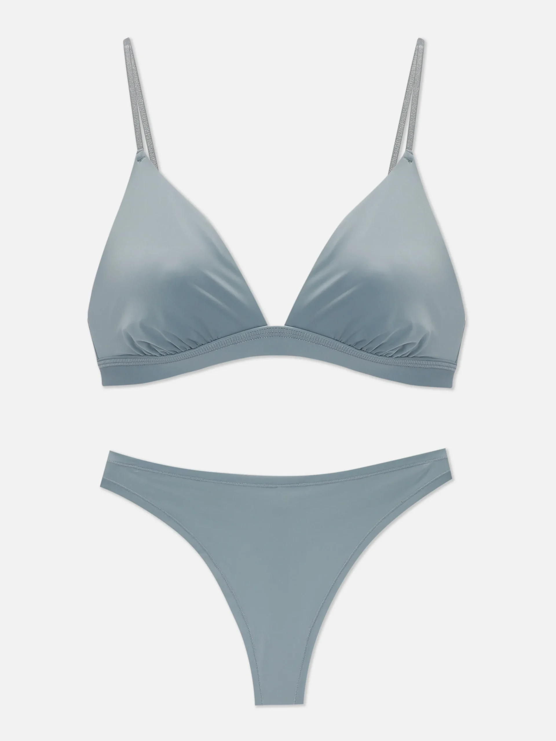 Soutien-gorge Triangle Et String En Microfibre