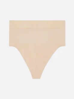 String Gainant à Taille Haute Sans Couture