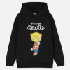 Sweat à Capuche à Motif Briques Super Mario