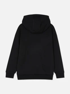 Sweat à Capuche à Motif Briques Super Mario