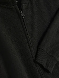 Sweat à Capuche Zippé Texturé Ado