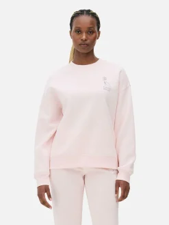 Sweat-shirt à Col Ras-du-cou Avec Message