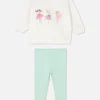 Sweat-shirt à Motif Ballerine Et Legging à Pois