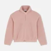 Sweat-shirt Demi-zippé En Molleton