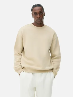 Sweat-shirt Oversize à Col Ras-du-cou