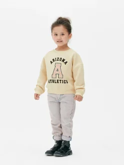 Sweat-shirt Style Universitaire à Lettre En Bouclé