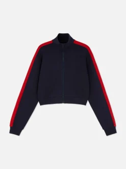 Sweat-shirt Zippé à Col Cheminée Rita Ora