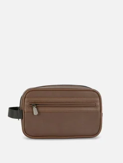Trousse De Toilette En Simili Cuir
