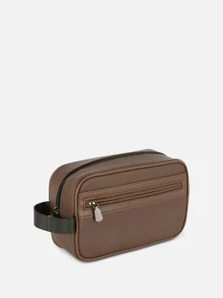 Trousse De Toilette En Simili Cuir