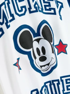 T-shirt à Bords Contrastés Disney Mickey Mouse