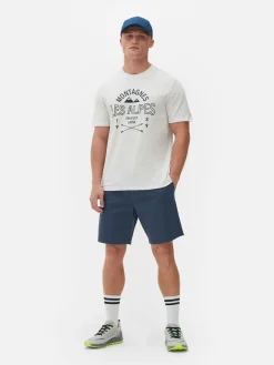 T-shirt à Imprimé Les Alpes