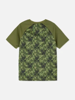 T-shirt à Logo Minecraft Pixel