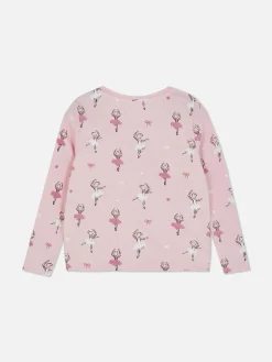 T-shirt à Manches Longues Et Motif Ballet