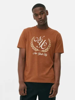 T-shirt à Motif Armoiries New York City