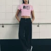 T-shirt Court Disney Mickey Mouse X Keith Haring