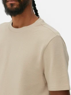 T-shirt En Maille Ottoman Côtelée