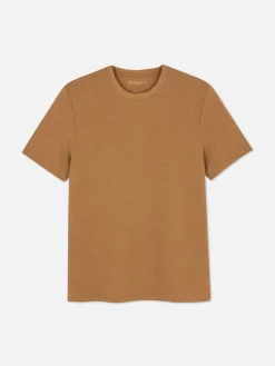 T-shirt En Maille Ottoman Côtelée