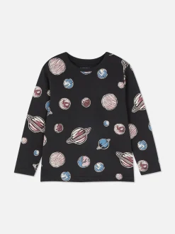 T-shirt Imprimé à Manches Longues
