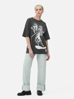 T-shirt Oversize Disney L’Étrange Noël De Monsieur Jack De Tim Burton