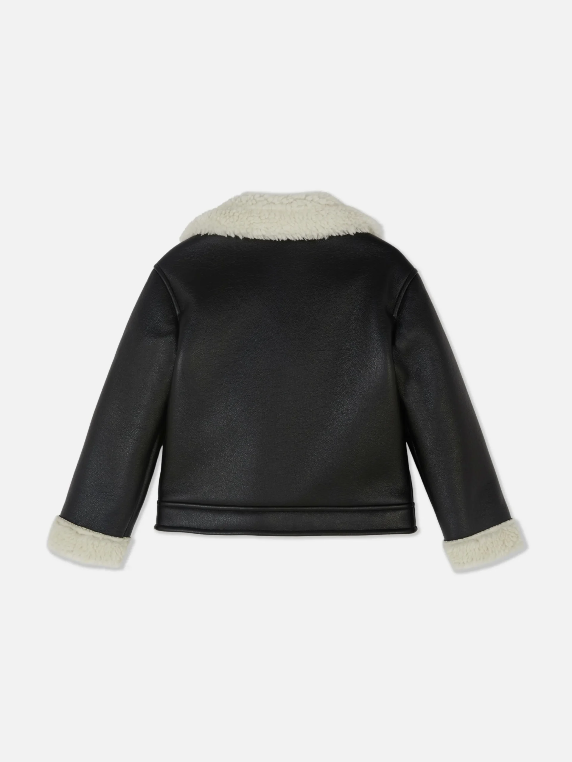 Veste De Motard Effet Mouton Retourné