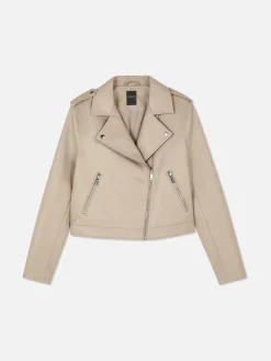 Veste Motard En Simili Cuir Essential