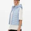 Veste Sans Manche à Capuche