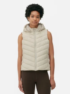 Veste Sans Manche à Capuche