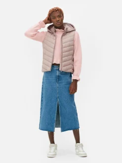 Veste Sans Manche à Capuche