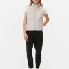 Veste Sans Manches à Col Cheminée